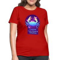 Thumbnail for Women's Neon Cancer T-Shirt - red