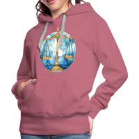 Thumbnail for Women’s Mythical Libra Premium Hoodie - mauve