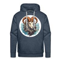 Thumbnail for Men’s Symbol Capricorn Premium Hoodie - heather denim