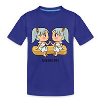 Thumbnail for Kid’s Sweet Astro Gemini Premium Organic T-Shirt - royal blue