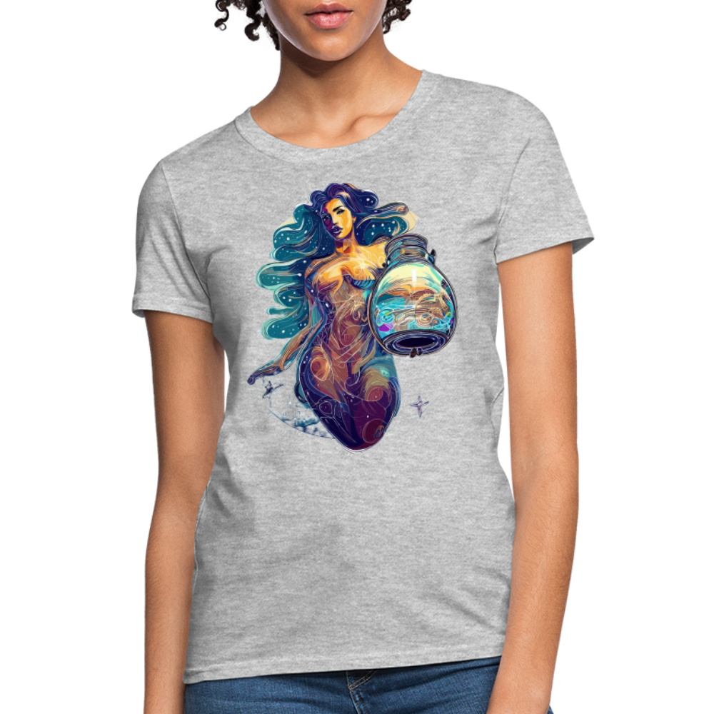 Women's Mythical Aquarius T-Shirt - heather gray