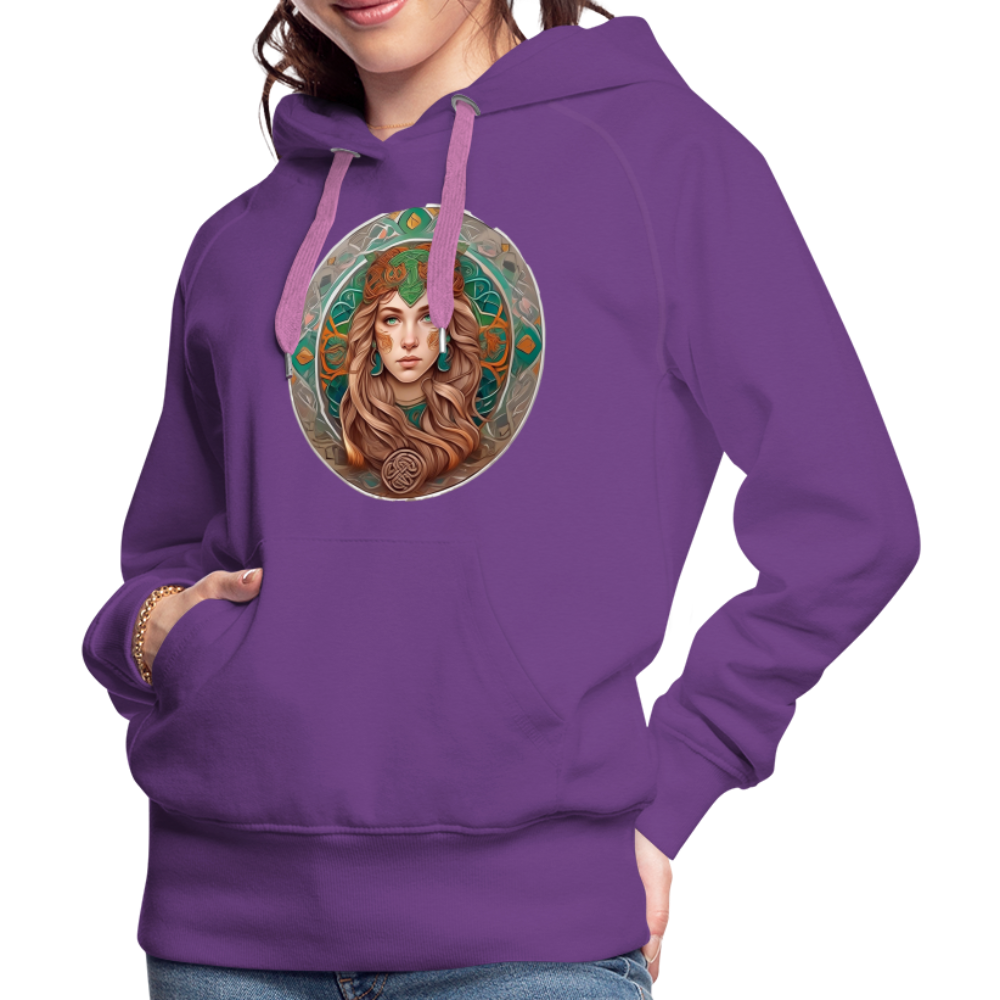 Women’s Mythical Virgo Premium Hoodie - purple 