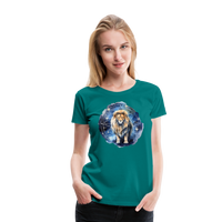 Thumbnail for Women's Mythical Words Leo Premium T-Shirt - teal