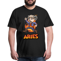 Thumbnail for Men's Playful Aries Premium T-Shirt - black