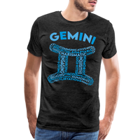 Thumbnail for Men's Power Words Gemini Premium T-Shirt - charcoal grey