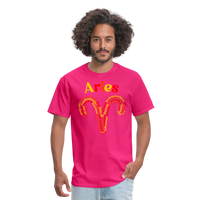 Thumbnail for Men's Power Words Aries Classic T-Shirt - fuchsia