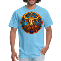 Thumbnail for Men's Mosaic Taurus Classic T-Shirt - aquatic blue