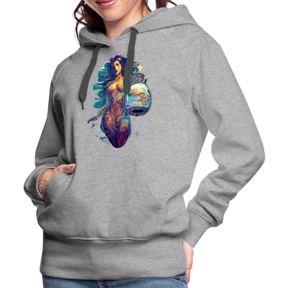 Women’s Mythical Aquarius Premium Hoodie - heather grey