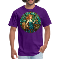 Thumbnail for Men's Mosaic Virgo Classic T-Shirt - purple