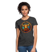 Thumbnail for Women's Mosaic Taurus T-Shirt - heather black