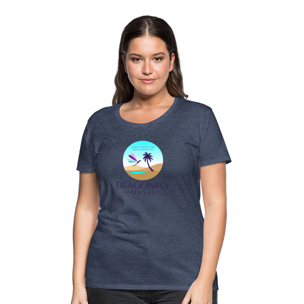 Women's Dragonfly Oasis V.1 Premium T-Shirt - heather blue