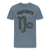 Thumbnail for Men's Power Words Capricorn Premium T-Shirt - steel blue