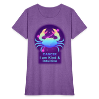 Thumbnail for Women's Neon Cancer T-Shirt - purple heather