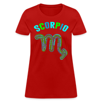 Thumbnail for Women's Power Words Scorpio T-Shirt - red