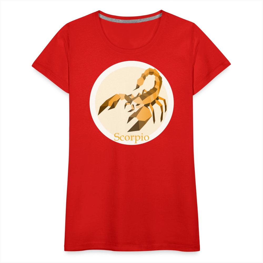 Women’s Mosaic Scorpio Premium T-Shirt - red