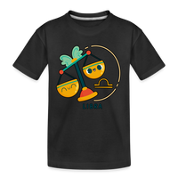 Thumbnail for Kid’s Cartoony Libra Premium Organic T-Shirt - black