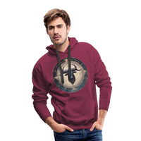 Thumbnail for Men’s Mythical Taurus Premium Hoodie - burgundy