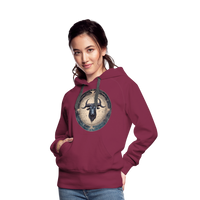 Thumbnail for Women’s Mythical Taurus Premium Hoodie - burgundy