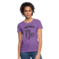 Thumbnail for Women's Power Words Capricorn T-Shirt - purple heather