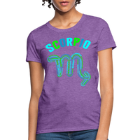 Thumbnail for Women's Power Words Scorpio T-Shirt - purple heather