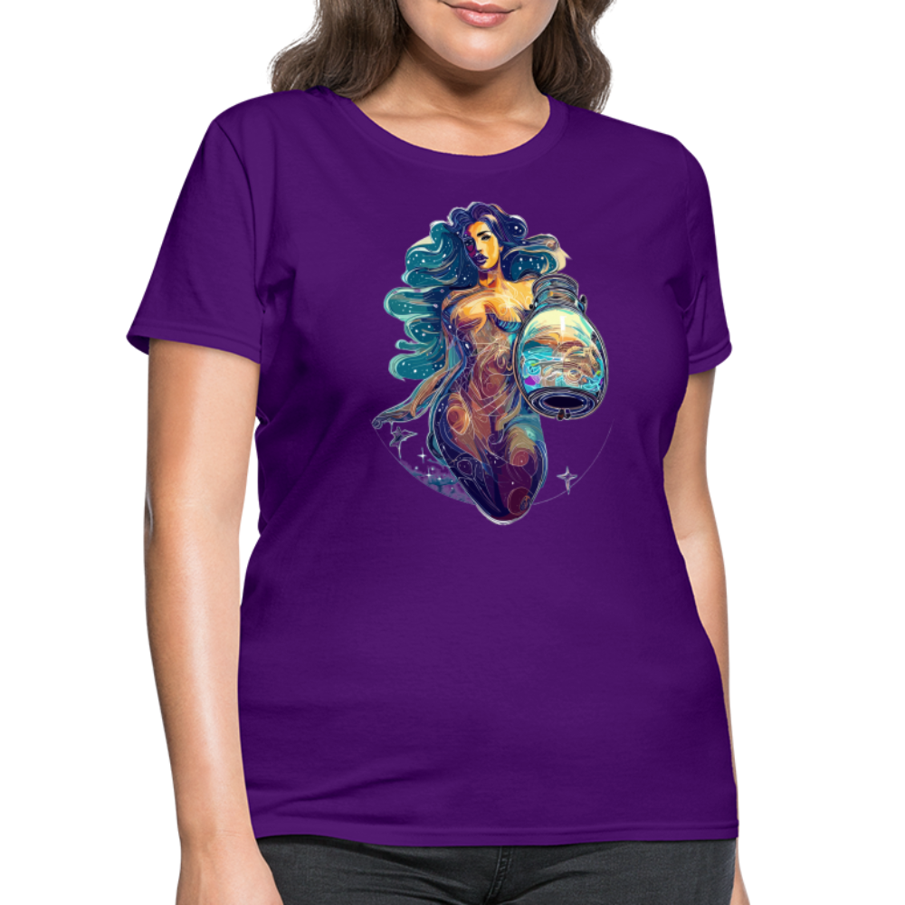 Women's Mythical Aquarius T-Shirt - purple