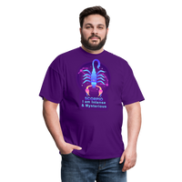 Thumbnail for Men's Neon Scorpio Classic T-Shirt - purple