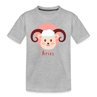 Thumbnail for Kid’s Astro Toon Aries Premium Organic T-Shirt - heather gray