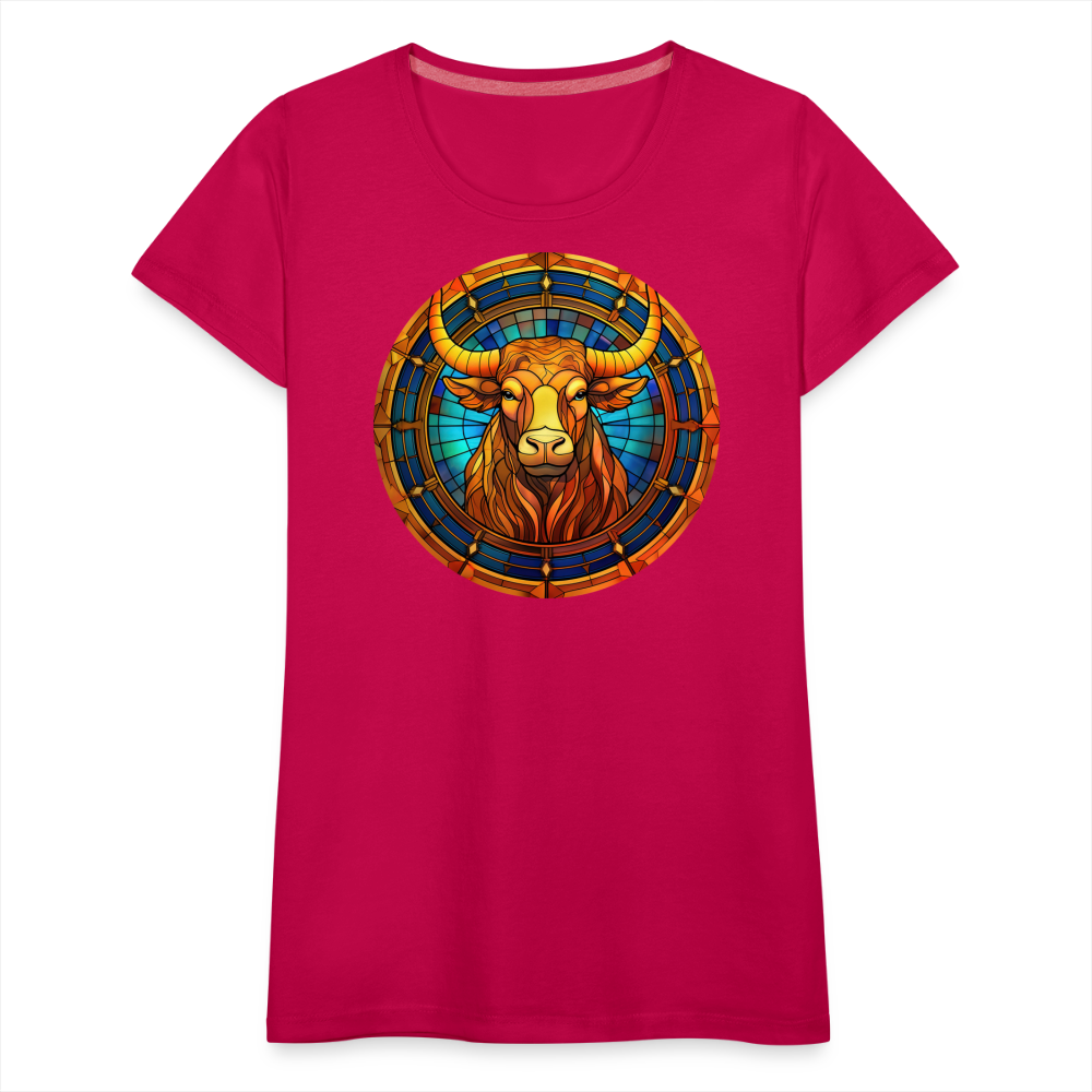 Women’s Mosaic Taurus Premium T-Shirt - dark pink