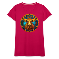 Thumbnail for Women’s Mosaic Taurus Premium T-Shirt - dark pink