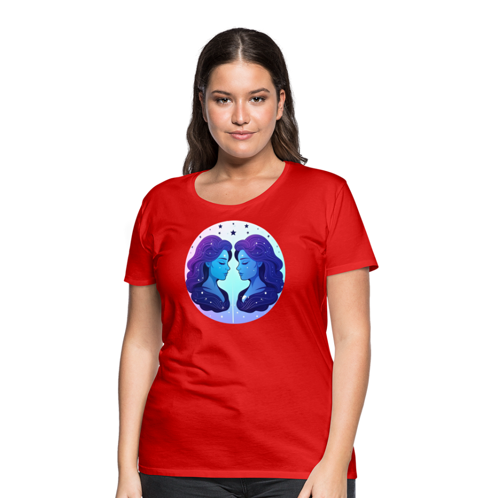 Women’s Magic Gemini Premium T-Shirt - red