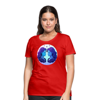 Thumbnail for Women’s Magic Gemini Premium T-Shirt - red