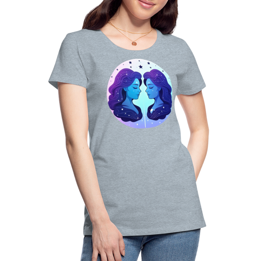 Women’s Magic Gemini Premium T-Shirt - heather ice blue