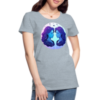 Thumbnail for Women’s Magic Gemini Premium T-Shirt - heather ice blue