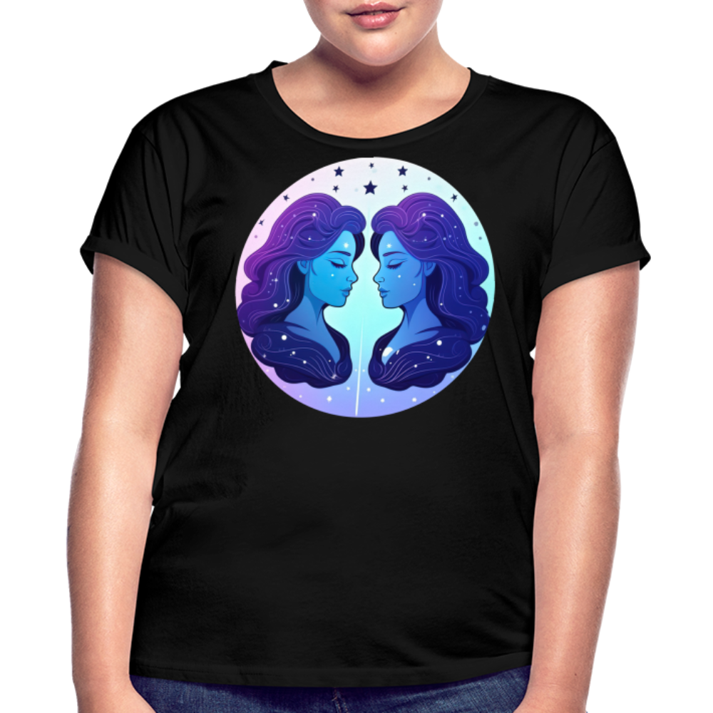 Women's Magic Gemini Relaxed Fit T-Shirt - black