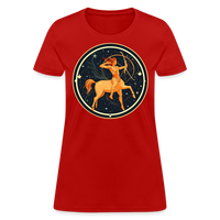 Thumbnail for Women's Mystic Sagittarius T-Shirt - red