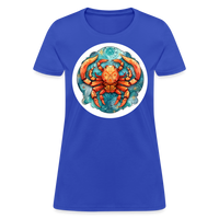 Thumbnail for Women's Symbol Cancer T-Shirt - royal blue