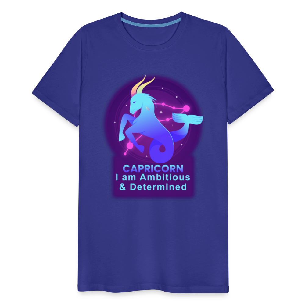 Men's Neon Capricorn Premium T-Shirt - royal blue