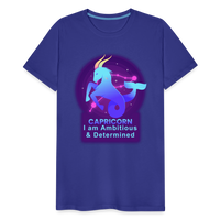 Thumbnail for Men's Neon Capricorn Premium T-Shirt - royal blue