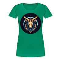 Thumbnail for Women’s Mystic Capricorn Premium T-Shirt - kelly green