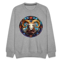 Thumbnail for Men’s Mosaic Aries Premium Sweatshirt - heather grey