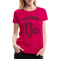 Thumbnail for Women's Power Words Capricorn Premium T-Shirt - dark pink