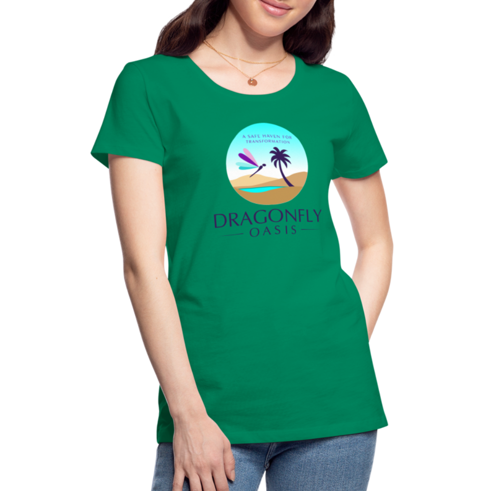 Women's Dragonfly Oasis V.1 Premium T-Shirt - kelly green