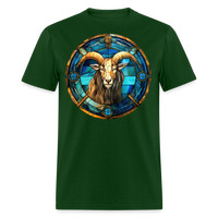 Thumbnail for Men's Mosaic Capricorn Classic T-Shirt - forest green