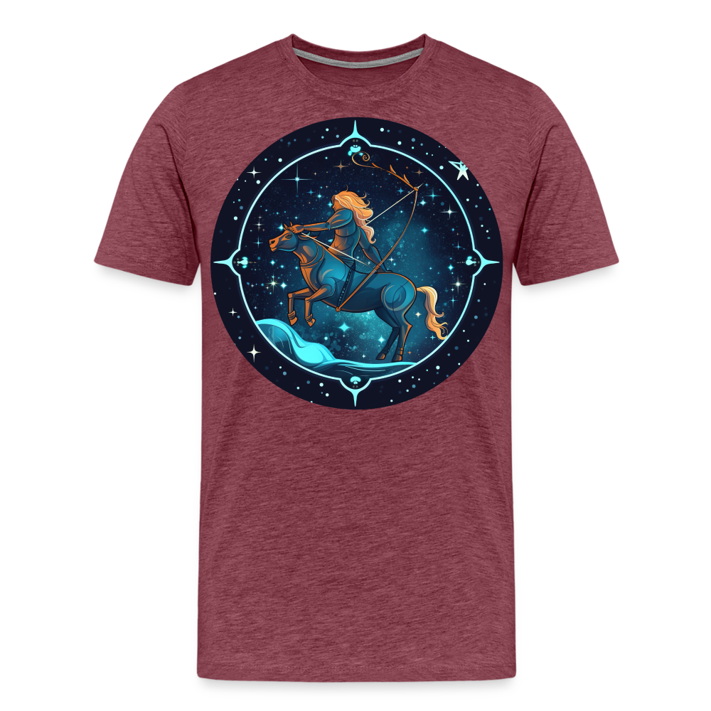 Men's Magic Sagittarius Premium T-Shirt - heather burgundy