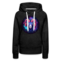 Thumbnail for Women’s Magic Aries Premium Hoodie - charcoal grey