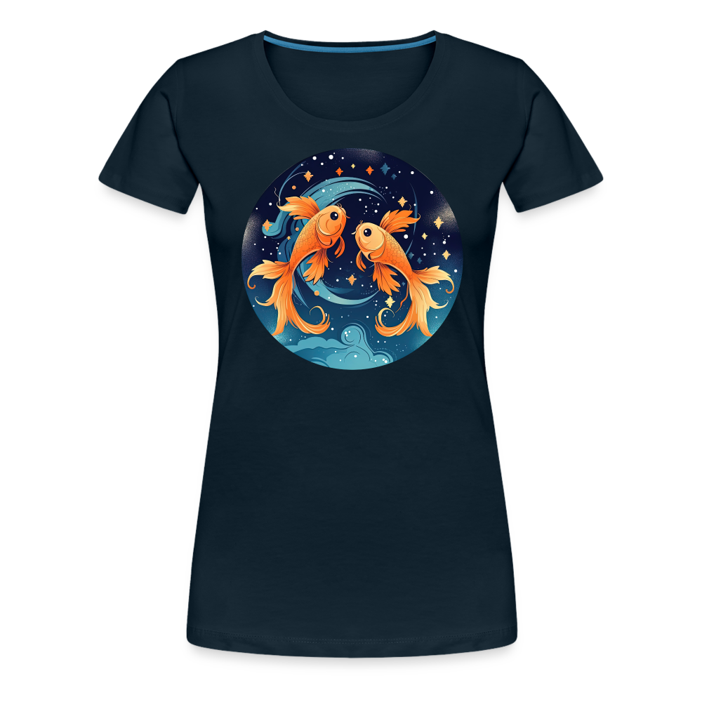 Women’s Magic Pisces Premium T-Shirt - deep navy