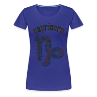 Thumbnail for Women's Power Words Capricorn Premium T-Shirt - royal blue