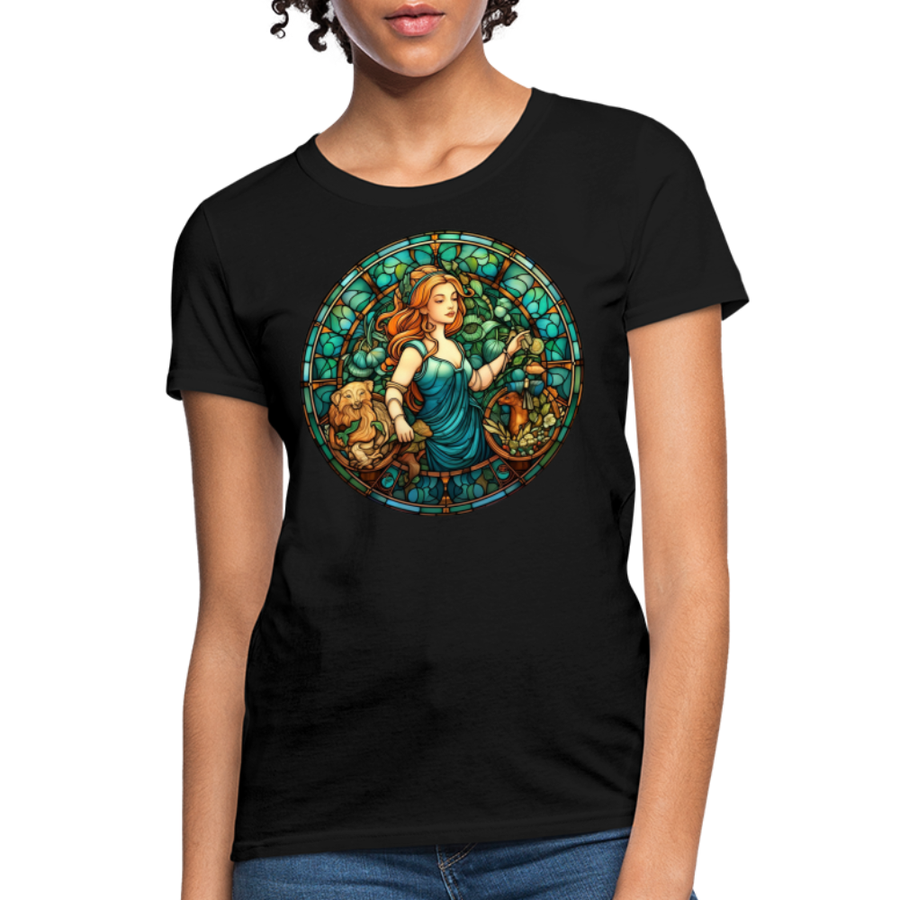 Women's Mosaic Virgo T-Shirt - black