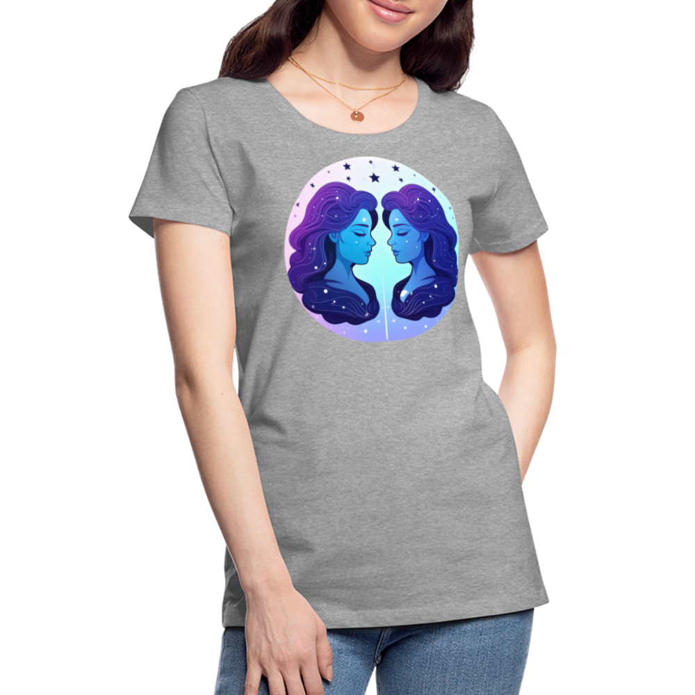 Women’s Magic Gemini Premium T-Shirt - heather gray