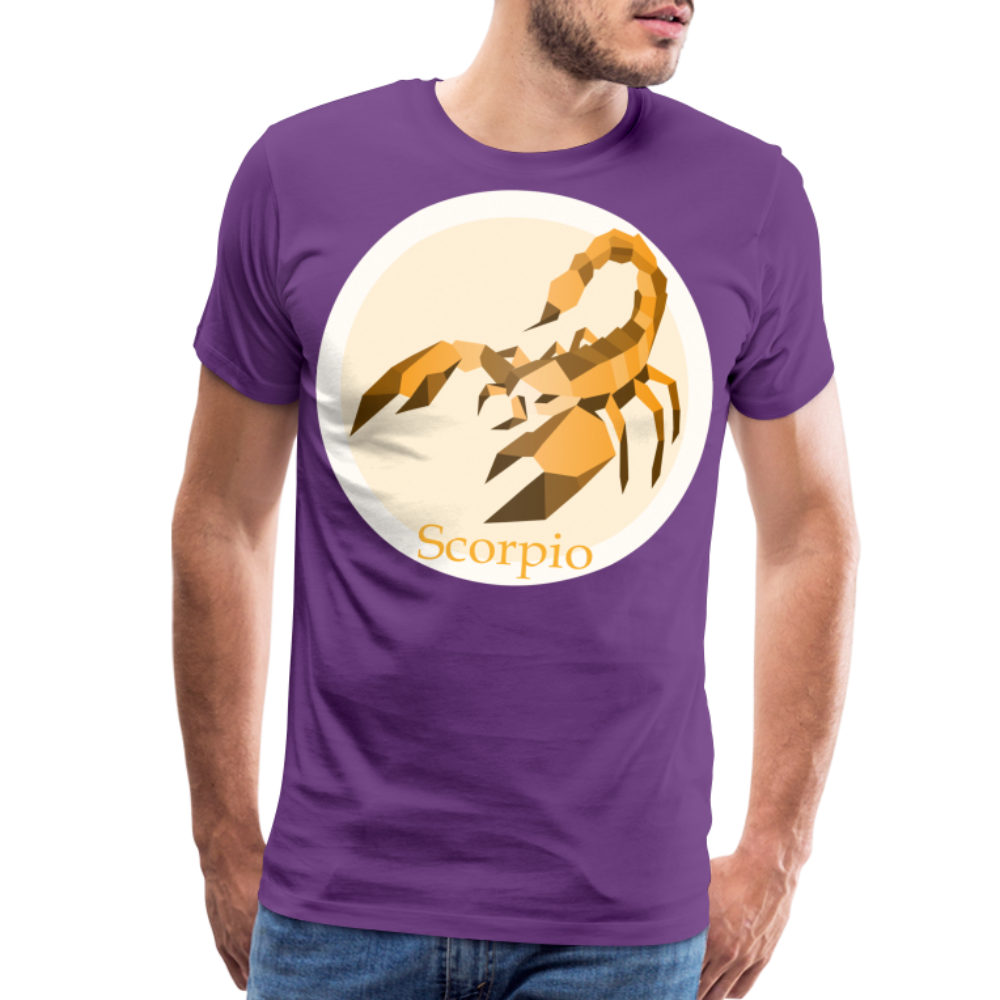 Men's Mosaic Scorpio Premium T-Shirt - purple